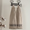 Sawyer Mill Charcoal Farmhouse Button Loop Tea Towel Set of 2 - 4 of 4