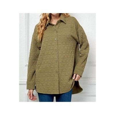 Women's Now And Then Quilted Shacket - SEE AND BE SEEN