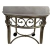 Carolina Living Victorian Vanity Stool - Silver - 3 of 4