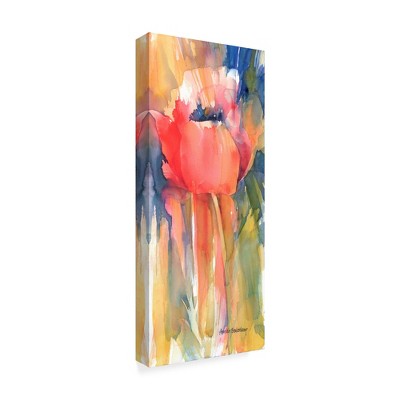 Trademark Fine Art -Annelein Beukenkamp 'Posing Red' Canvas Art