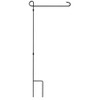 Evergreen Flag Elegant Sturdy Black Metal 3 Piece Garden Flag Stand - 15" Long x 42" High - 2 of 4
