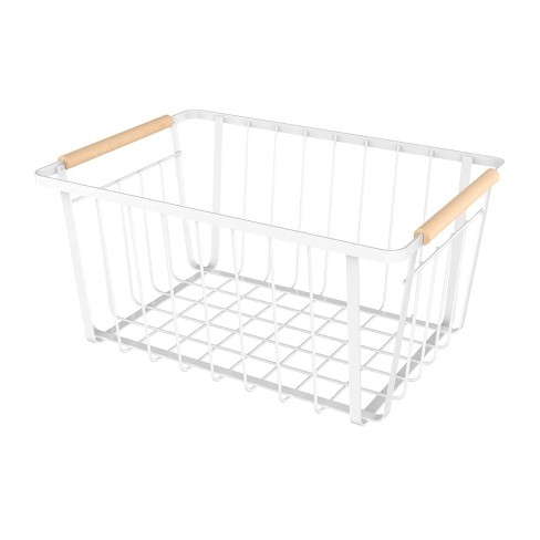 Better Houseware Wire Basket With Wood Handles, 6 Pack (large) : Target