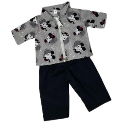 Doll Clothes Superstore Handmade Mouse Print Jacket With Pants Fits 15 Inch Baby And 18 Inch Boy And Girl Dolls