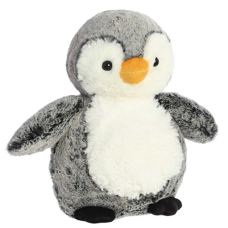 Aurora Sweet & Softer 9.5" Perky Penguin Grey Stuffed Animal, 2 of 5