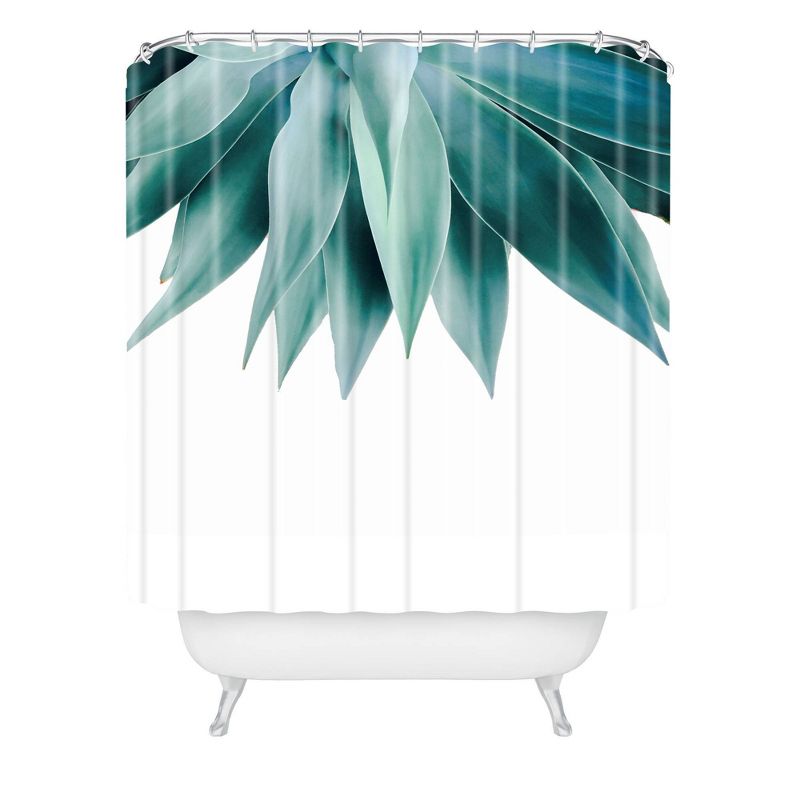 Gale Switzer Agave Fringe Shower Curtain Green - Deny Designs, 1 of 7