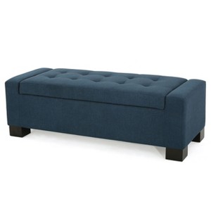 NicBex 50.25 Inch Storage Ottoman Bench with Tufted Waffle Stitch Top Close Lid for Bedroom,Entryway and Living Room - 1 of 4