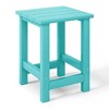 WestinTrends Malibu Kids Outdoor Patio Furniture HDPE Adirondack Square Side Table - 4 of 4