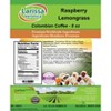 Larissa Veronica Raspberry Lemongrass Colombian Coffee (Gourmet, Naturally Flavored, Whole Coffee Beans) (8 oz, ZIN: 560915) - 2 of 4