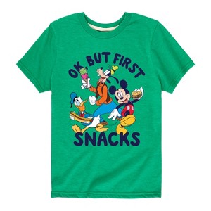 Boys' - Disney - Ok, But First Snacks Short Sleeve Graphic T-Shirt - 1 of 4