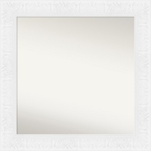 Amanti Art Luxe Non-Beveled Framed Bathroom Vanity Wall Mirror - 1 of 4