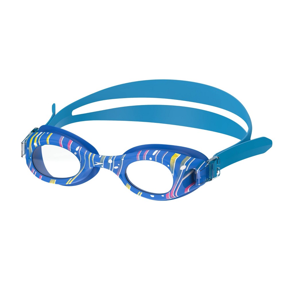 Speedo Kids' Glide Print Swim Goggles - Blue Water