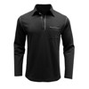 Coolmee Men's Long Sleeve Casual Polo Shirts Collared Contrast Color Golf Shirt with Pocket - 4 of 4