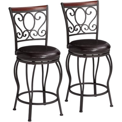 24 inch swivel discount bar stools with arms