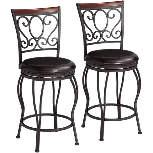 Metal swivel counter discount stools