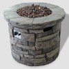 Maison 5pc Acacia Wood and Light Weight Concrete Adirondack Chair and Fire Pit Set - Gray - Christopher Knight Home - 4 of 4