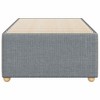 vidaXL Twin XL upholstered Bed Frame - Light Gray, Fabric Bedstead with slats, Modern Design Mattress Base for Bedroom Furniture - 3 of 4