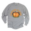 Simply Sage Market Pumpkin Season Checkered Garment Dyed Long Sleeve - 2 of 4