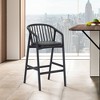 Armen Living Echo Wood and Faux Leather Counter Height Barstool - 2 of 4