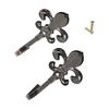Unique Bargains Curtain Holdbacks Flower Hooks Bronze 4.13"x2.36" 1Pair - 4 of 4