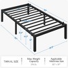 Yaheetech Metal Platform Bed Frame with Heavy Duty Steel Support - 3 of 4