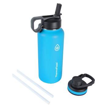 ThermoFlask 32oz Insulated Stainless Steel Bottle 2 in 1 Chug and Straw Lid