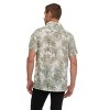 Super Triple Goose Men’s Short Sleeve Linen-Look Resort Shirt – Lightweight Button-Down Camp Shirt with Tropical Prints - 2 of 4