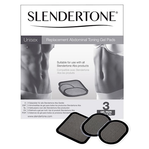 Mens Womans Slendertone Replacement 3 gel Pads Toning Abs abdominal muscle A 