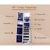 Vlsrka 360° Rotating 66'' Lockable Jewelry Armoire, Full Length Mirror, Large Floor Organizer with Back Shelves - 3 of 4