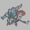 Girl's Toy Story Woody and Buzz Fly With Me T-Shirt - 2 of 4