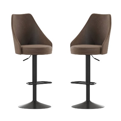 Taylor & Logan Set of 2 Cassie Modern Adjustable Height Stool