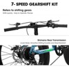 Aukfa 20-Inch Fat Tire Mountain Bike for Adults, 7-Speed, Dual Disc Brakes, Front Suspension, High Carbon Steel Frame, City & Trail Ready - 4 of 4