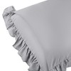 Unique Bargains Double Layers Wide Ruffles Envelope Closure Pillowcases 2 Pcs - 3 of 4