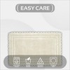 Lilly Crochet Collection 100% Cotton Tufted Reversible 3-Piece Bath Rug Set – Super Absorbent, Machine Washable Bathroom Mats with Crochet Pattern - 4 of 4