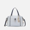 MKF Collection Opal Vegan Leather Lightweight Satchel Bag by Mia K- Light Blue Navy - 2 of 4