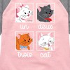 Girls' - Disney - Cats & Dogs Shirt Tail Raglan Graphic T-shirt - 2 of 3