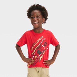 Toddler Boys' Disney Steve McQueen Short Sleeve Graphic T-Shirt - Red - 1 of 3