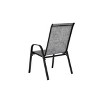 2 Piece Patio Chairs,Outdoor Camping Chairs with Breathable Textilene Fabric,Set of 2 Chairs with Armrest High Backrest for Garden,Space Saving( Grey) - 4 of 4