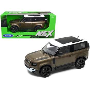 2020 Land Rover Defender Brown Metallic with White Top "NEX Models" 1/26 Diecast Model Car by Welly