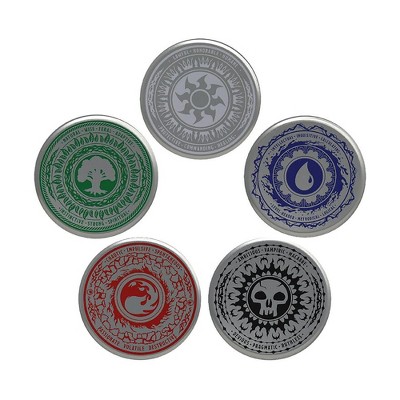 Fanattik Magic The Gathering 5-Piece Mana Symbols Drink Coaster Set