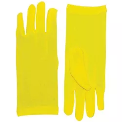 Forum Novelties Short Yellow Adult Female Costume Dress Gloves One Size