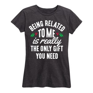 Women's - Instant Message - Being Related To Me Short Sleeve Graphic T-Shirt - 1 of 4