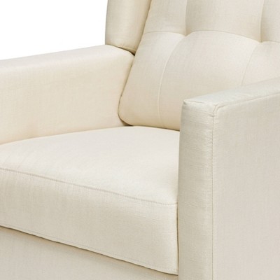 Maddox Natural Oat Swivel Recliner with Sustainable Wood