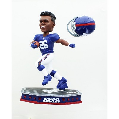 Forever Collectibles New York Giants Saquon Barkley #26 Removable Helmet Base NFL Resin Bobblehead