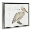 Stupell Industries Funny Pelican Beach Phrase Pun, 21" x 17" - 3 of 4