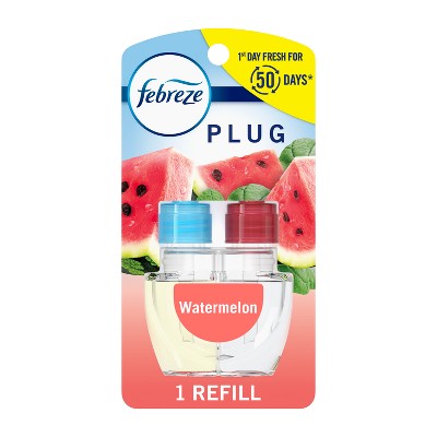 Febreze Plug Triple Refill Air Freshener Sweet Watermelon Vine - 3ct