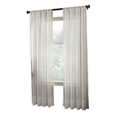 Winter White Sheer Voile 59" x 144" Window Curtain Panel