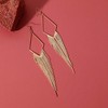SOHI Women's Black Dangling Drop Earrings - 2 of 3