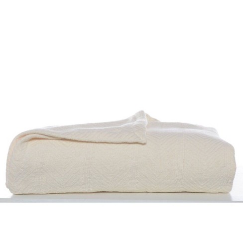 Eddie Bauer Herringbone Cotton Blanket Bone full queen Target