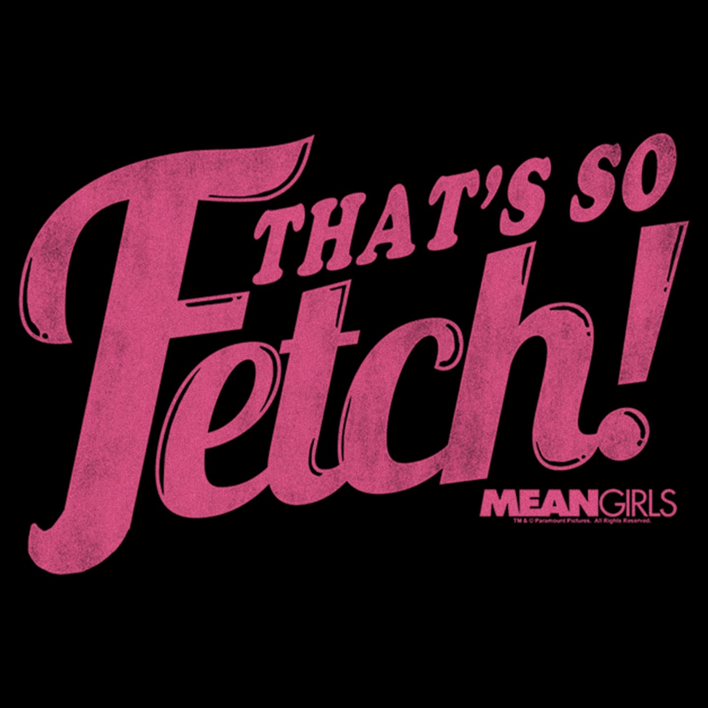 Футболка Mean Girls Distressed That Is So Fetch Graphic Graphic Cropped T-Shirt - Black для девочек, цвет: Чёрный — фото 2