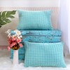 PiccoCasa Home Soft Corduroy Corn Striped Pillow Cases Covers with Zipper 2 Pcs - 4 of 4